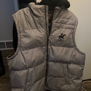 Beverly Hills Polo Club Puffer Vest Gray